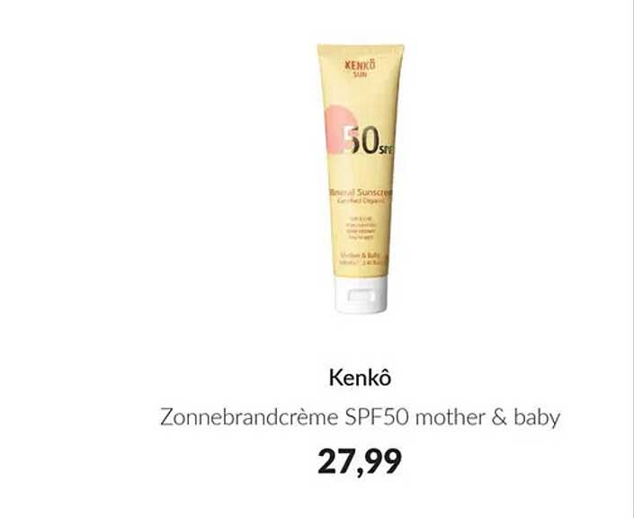 Kenkô Zonnebrandcrème SPF50 mother & baby