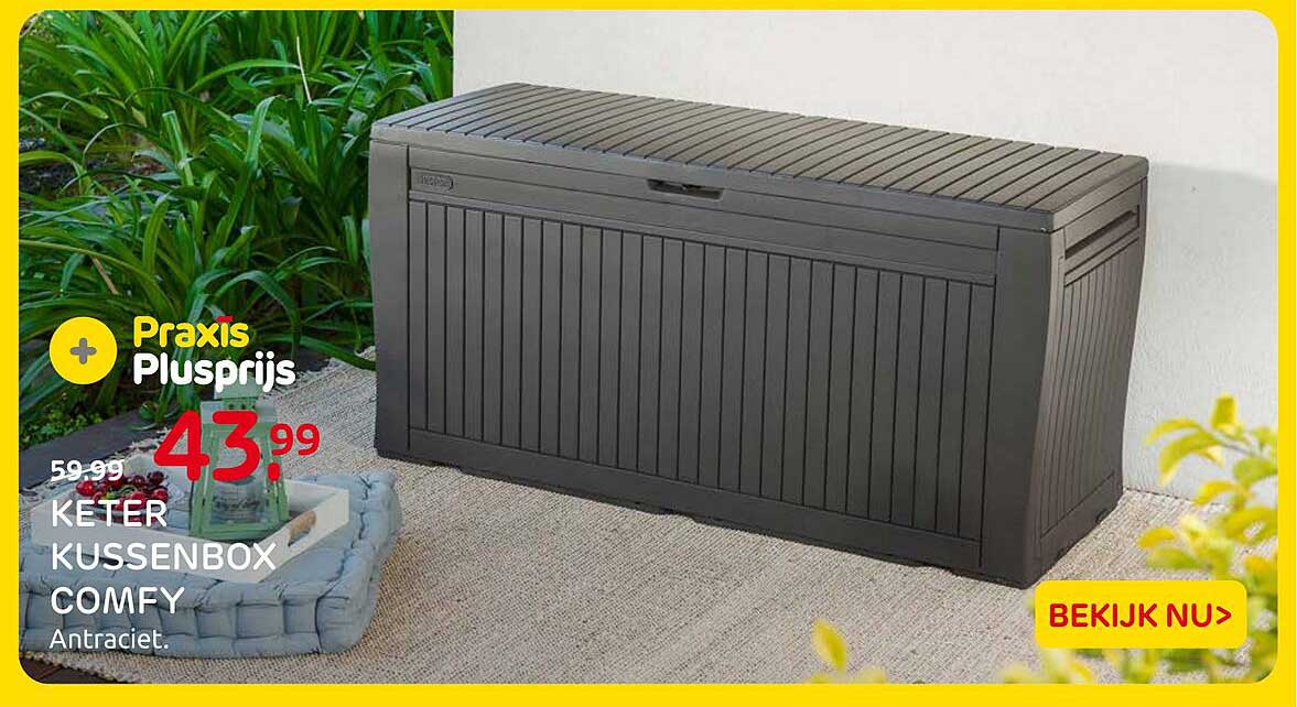 KETER KUSSENBOX COMFY Antraciet