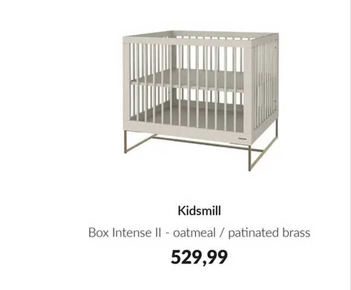 Kidsmill Box Intense II - oatmeal / patinated brass