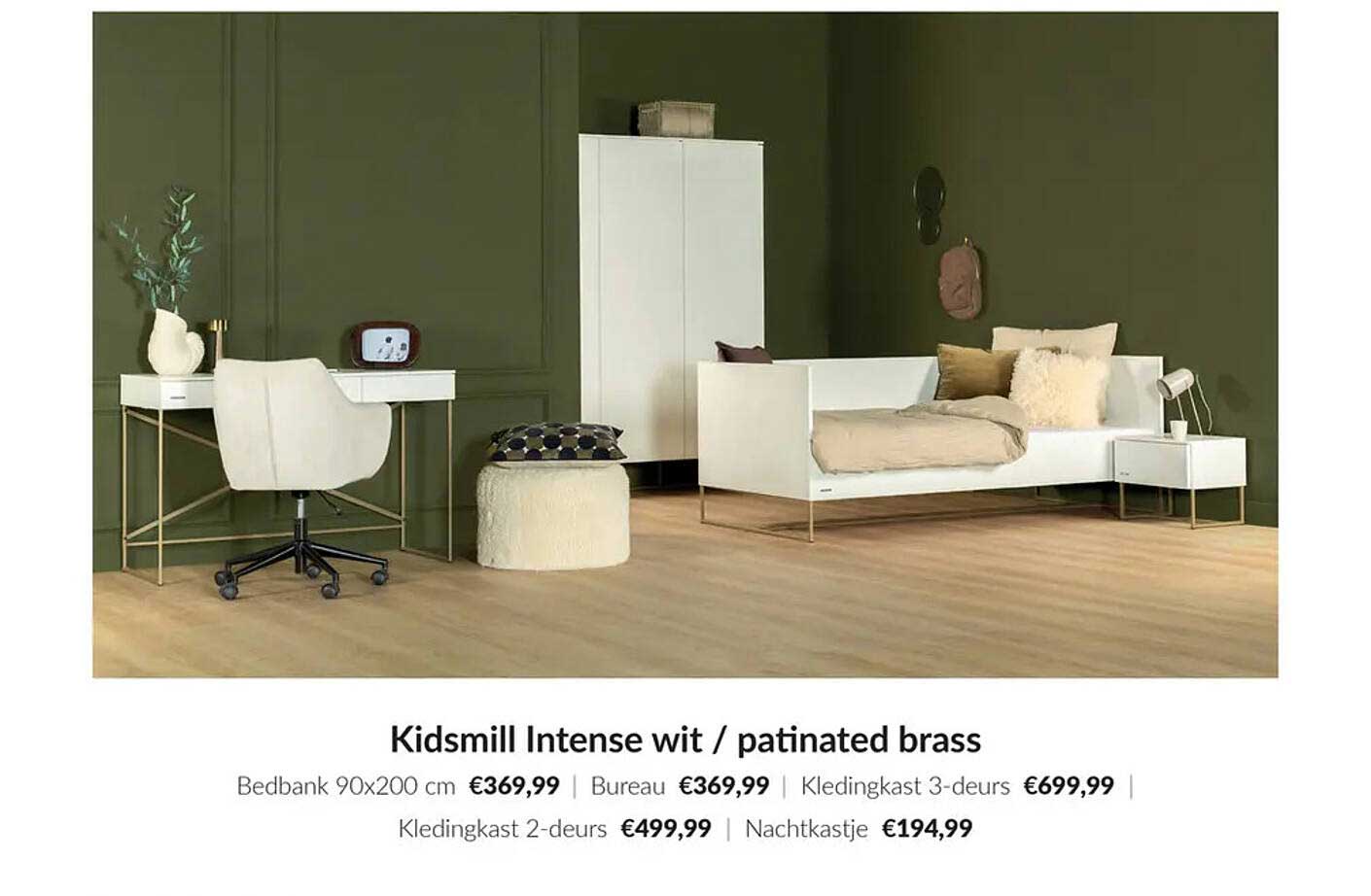 Kidsmill Intense wit / patinated brass