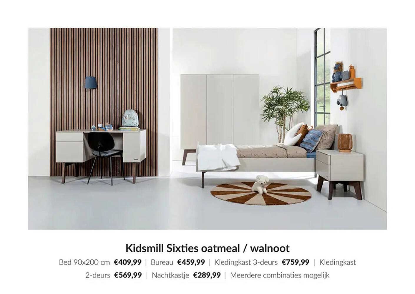 Kidsmill Sixties oatmeal / walnoot