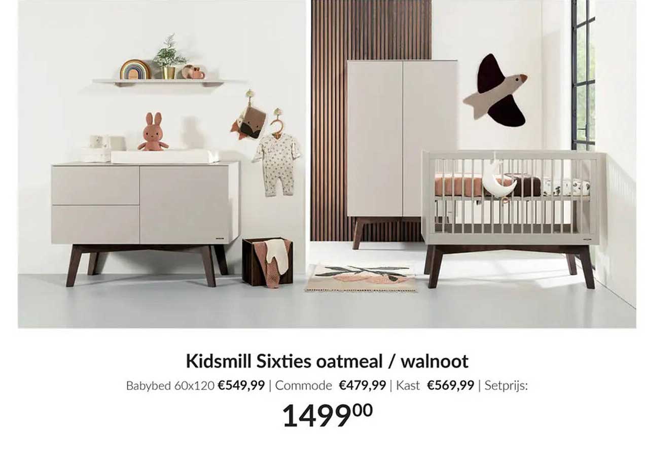 Kidsmill Sixties oatmeal / walnoot