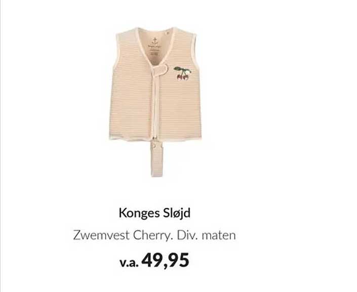 Konges Sløjd Zwemvest Cherry. Div. maten