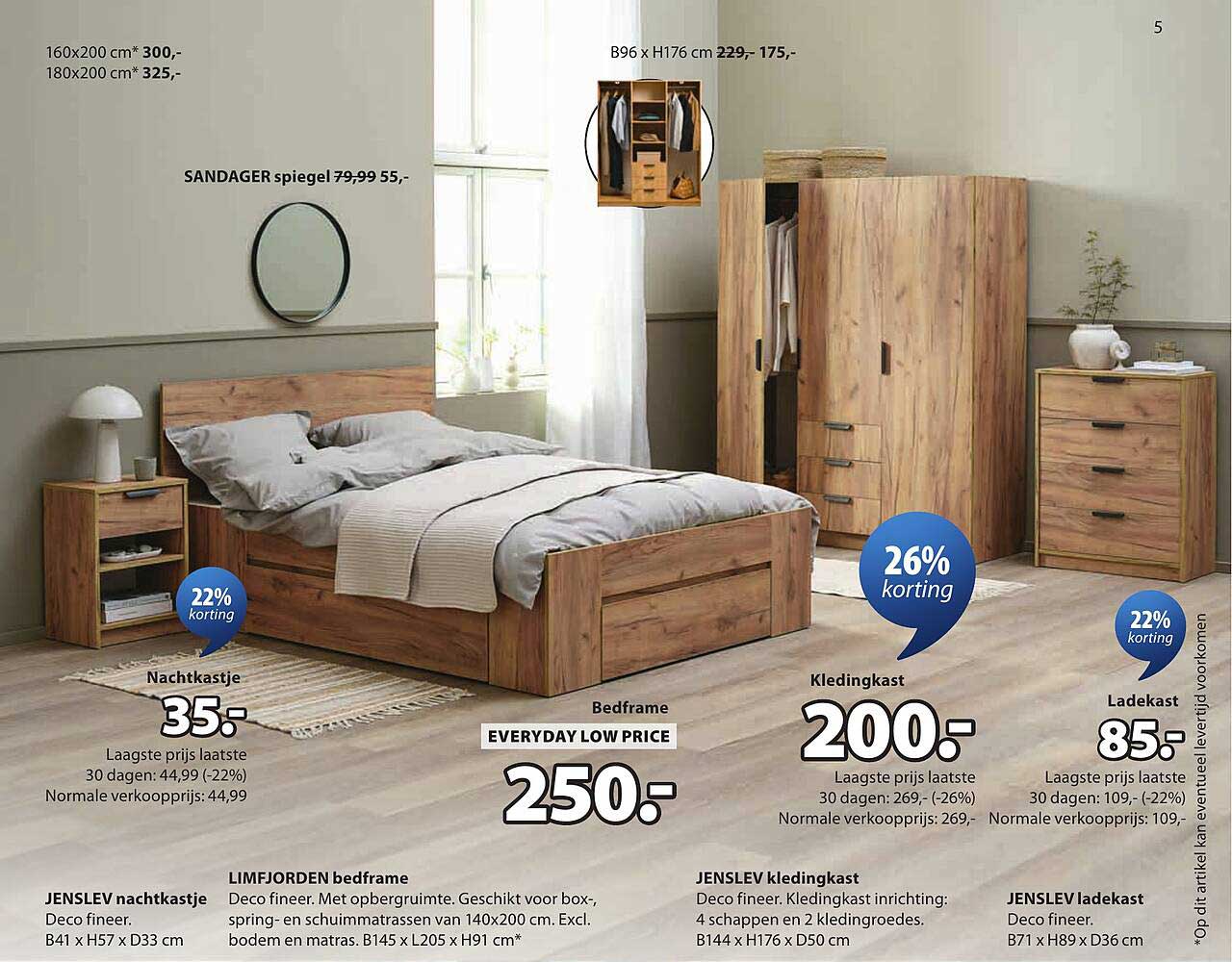 LIMFJORDEN bedframe EVERYDAY LOW PRICE