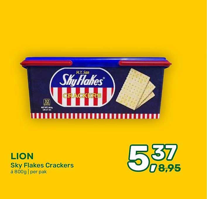 LION Sky Flakes Crackers á 800g | per pak