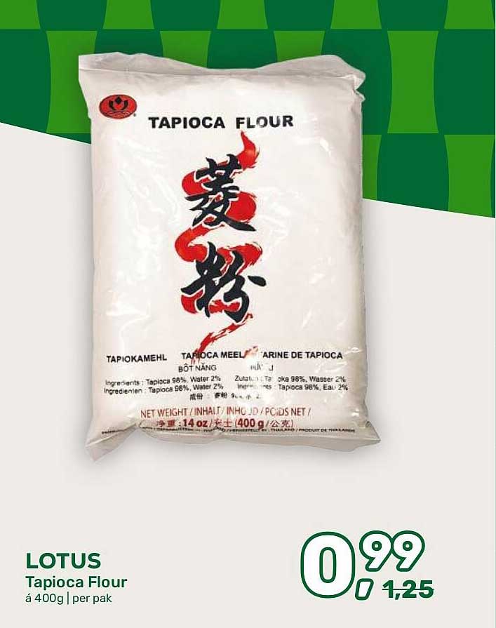 LOTUS Tapioca Flour á 400g | per pak