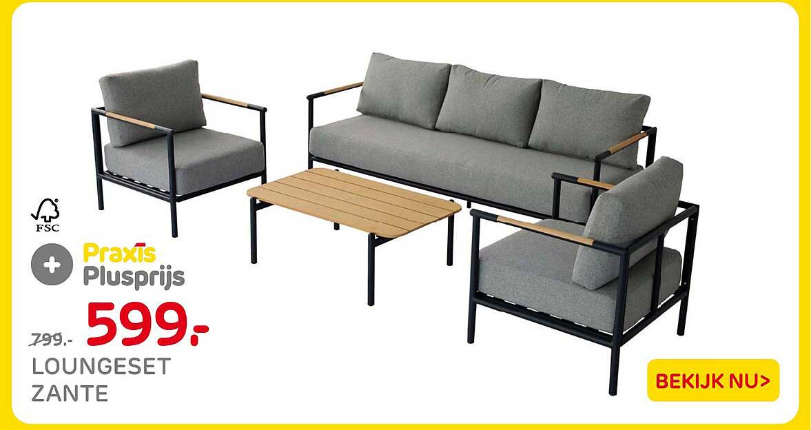 Loungeset Zante Praxis Plusprijs