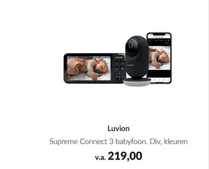 Luvion Supreme Connect 3 babyfoon. Div. kleuren