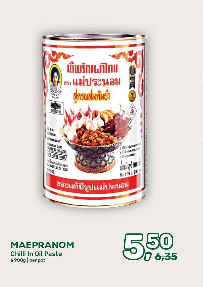 MAEPRANOM Chilli In Oil Paste á 900g | per pot