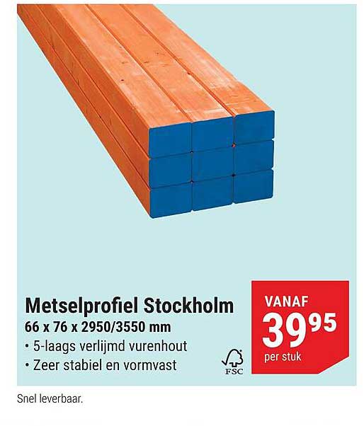 Metselprofiel Stockholm
