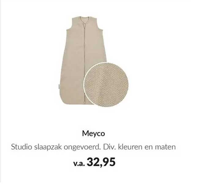 Meyco Studio slaapzak ongevoerd. Div. kleuren en maten
