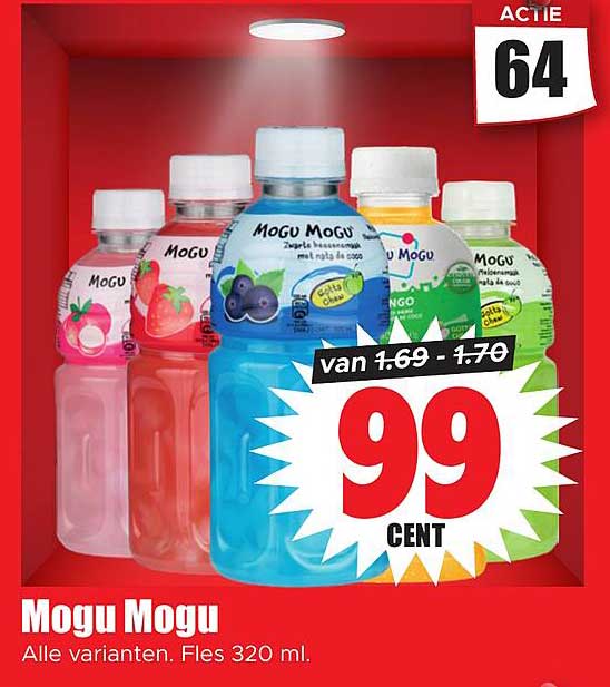 Mogu Mogu Alle varianten. Fles 320 ml.