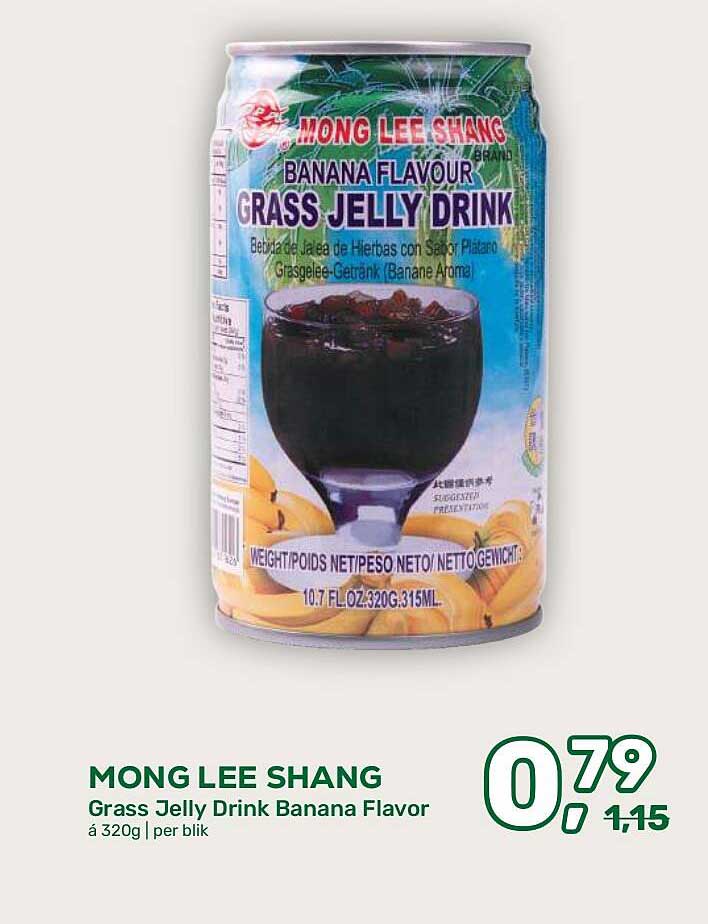 MONG LEE SHANG Grass Jelly Drink Banana Flavor