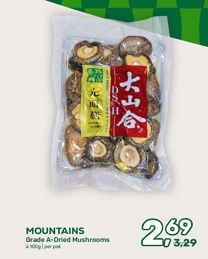 MOUNTAINS Grade A-Dried Mushrooms
