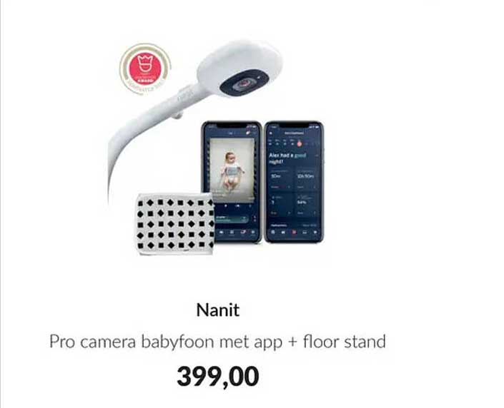 Nanit Pro camera babyfoon met app + floor stand