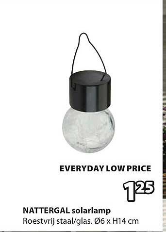 NATTERGAL solarlamp