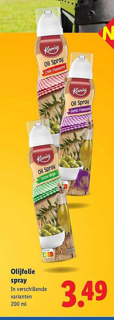 Olijfolie spray In verschillende varianten 200 ml