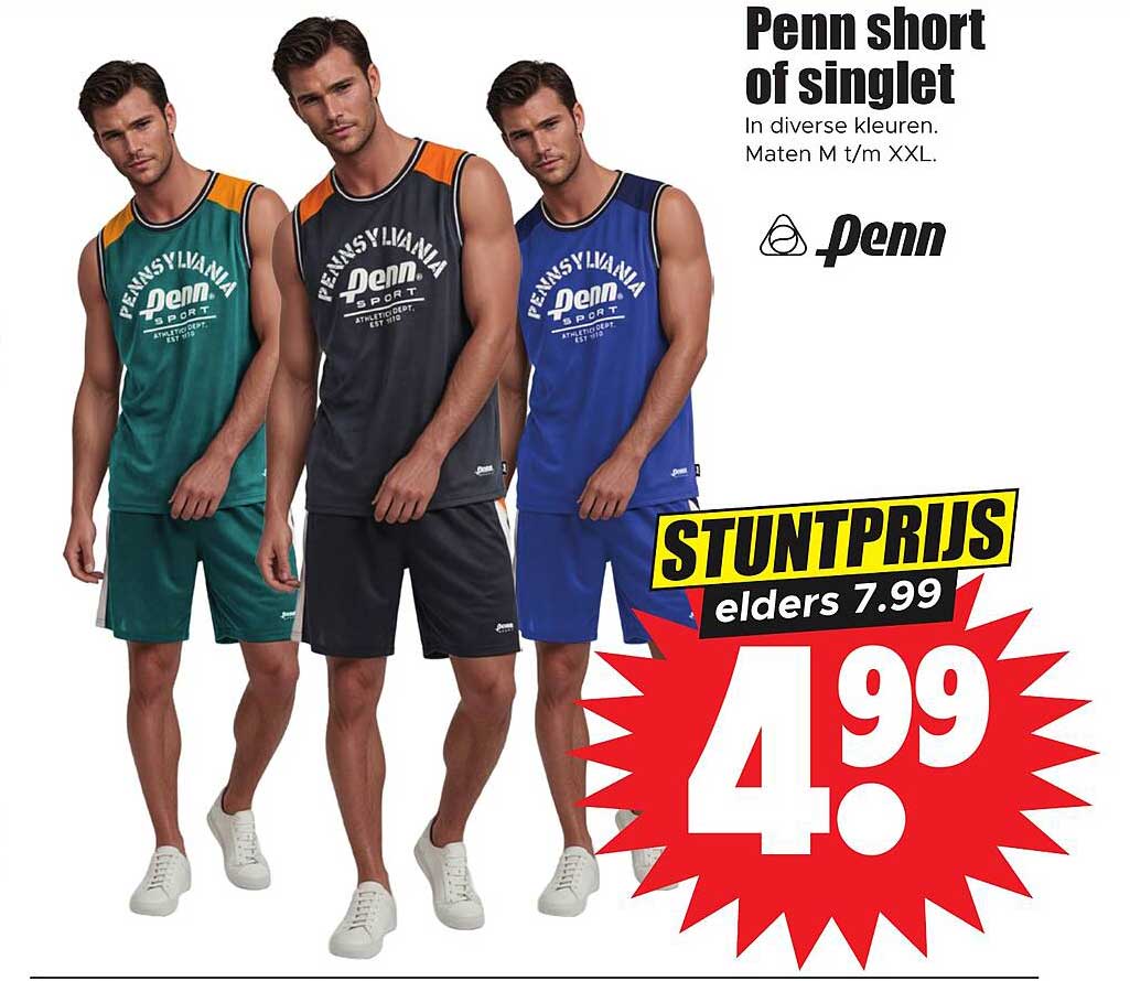 Penn short of singlet