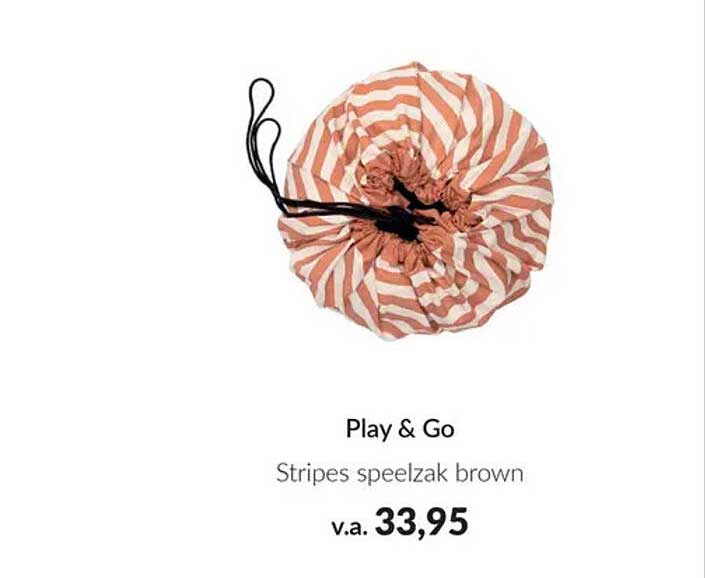 Play & Go Stripes speelzak brown