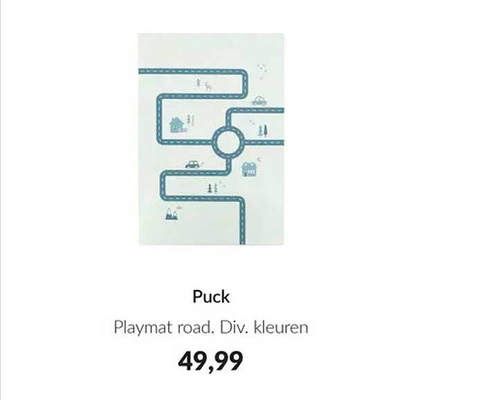 Puck Playmat road. Div. kleuren