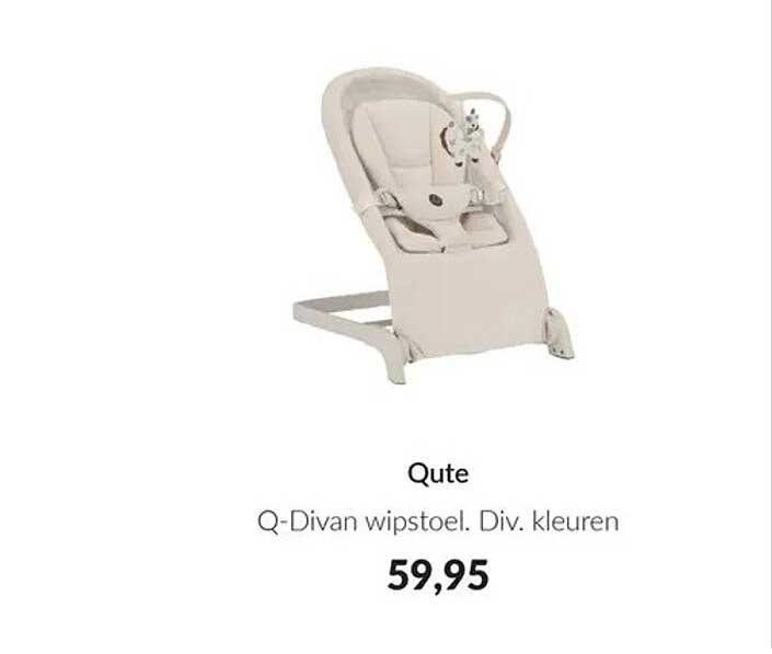 Qute Q-Divan wipstoel. Div. kleuren