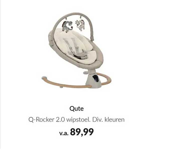 Qute Q-Rocker 2.0 wipstoel. Div. kleuren