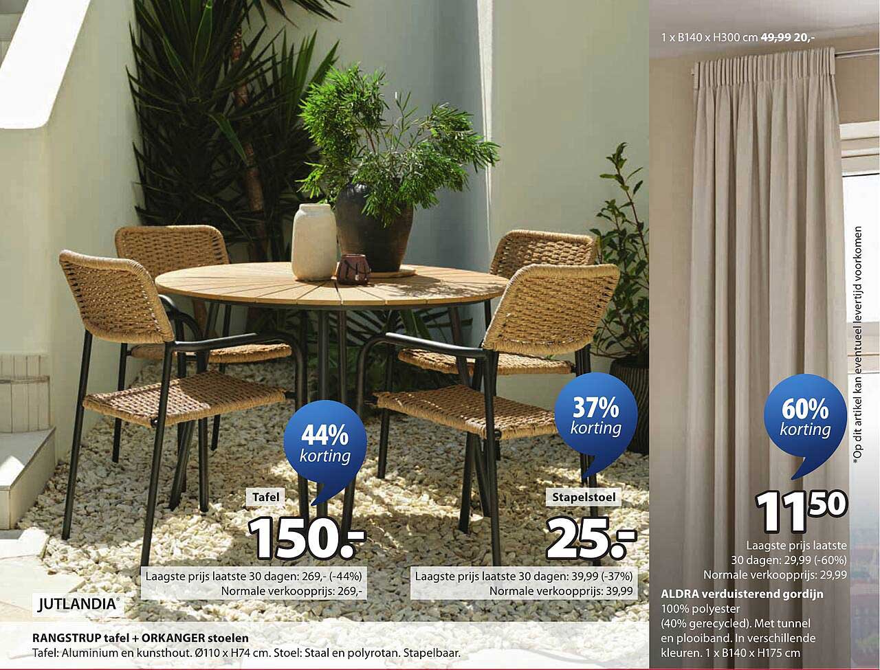 RANGSTRUP tafel + ORKANGER stoelen