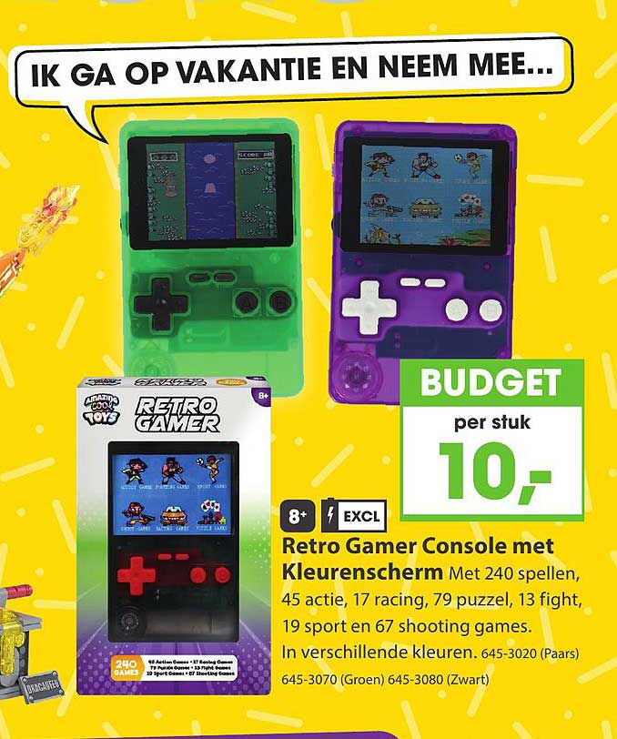 Retro Gamer Console met Kleurscherm