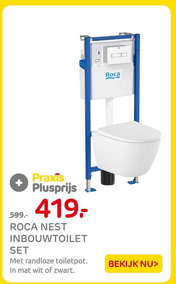 ROCA NEST INBOUWTOILET SET