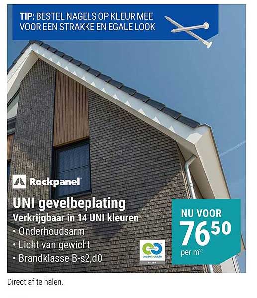 Rockpanel UNI gevelbeplating