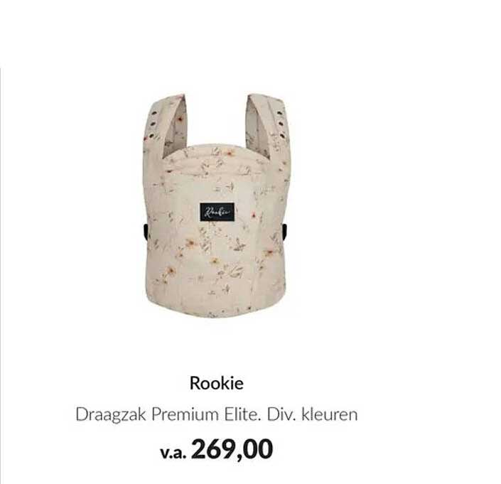 Rookie Draagzak Premium Elite. Div. kleuren