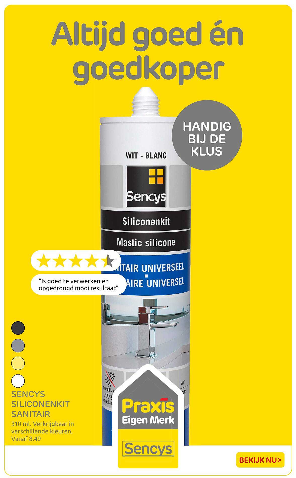 Sencys Siliconenkit sanitair