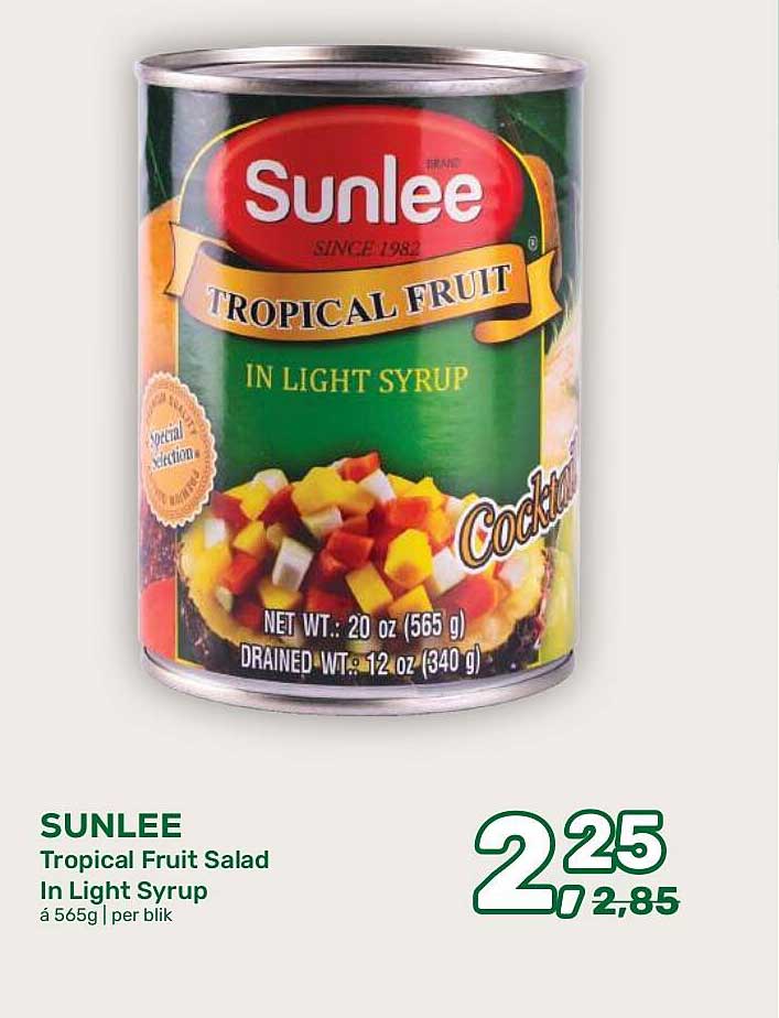 SUNLEE Tropical Fruit Salad In Light Syrup