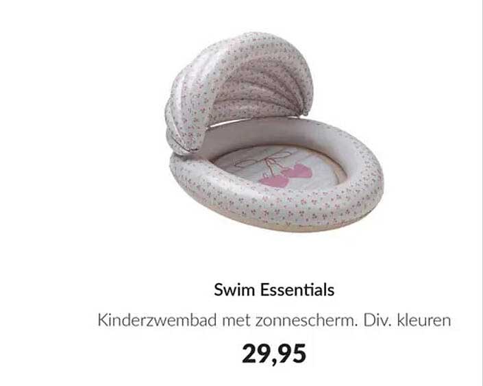 Swim Essentials Kinderzwembad met zonnescherm. Div. kleuren