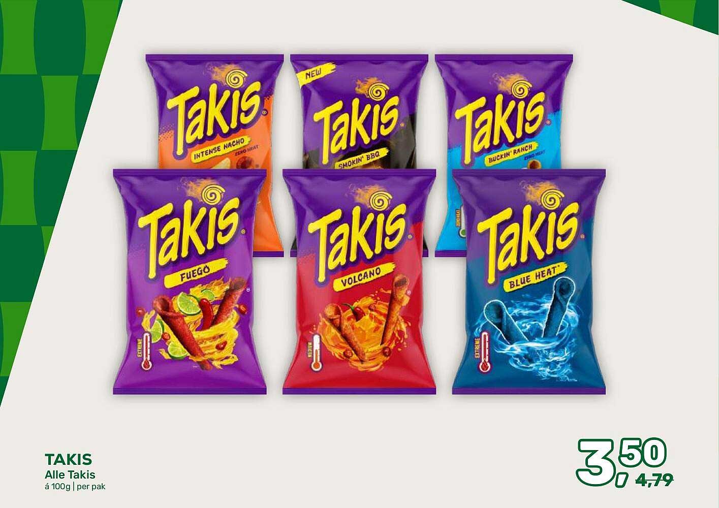 TAKIS Alle Takis á 100g | per pak