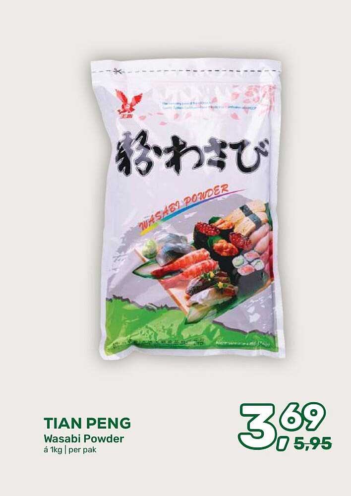 TIAN PENG Wasabi Powder á 1kg | per pak