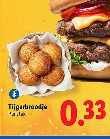 Tijgerbroodje Per stuk