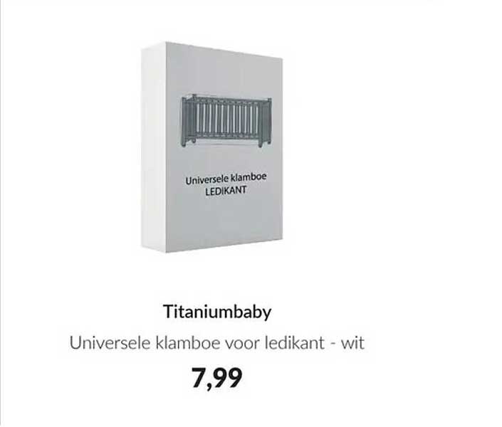 Titaniumbaby Universele klamboe voor ledikant - wit