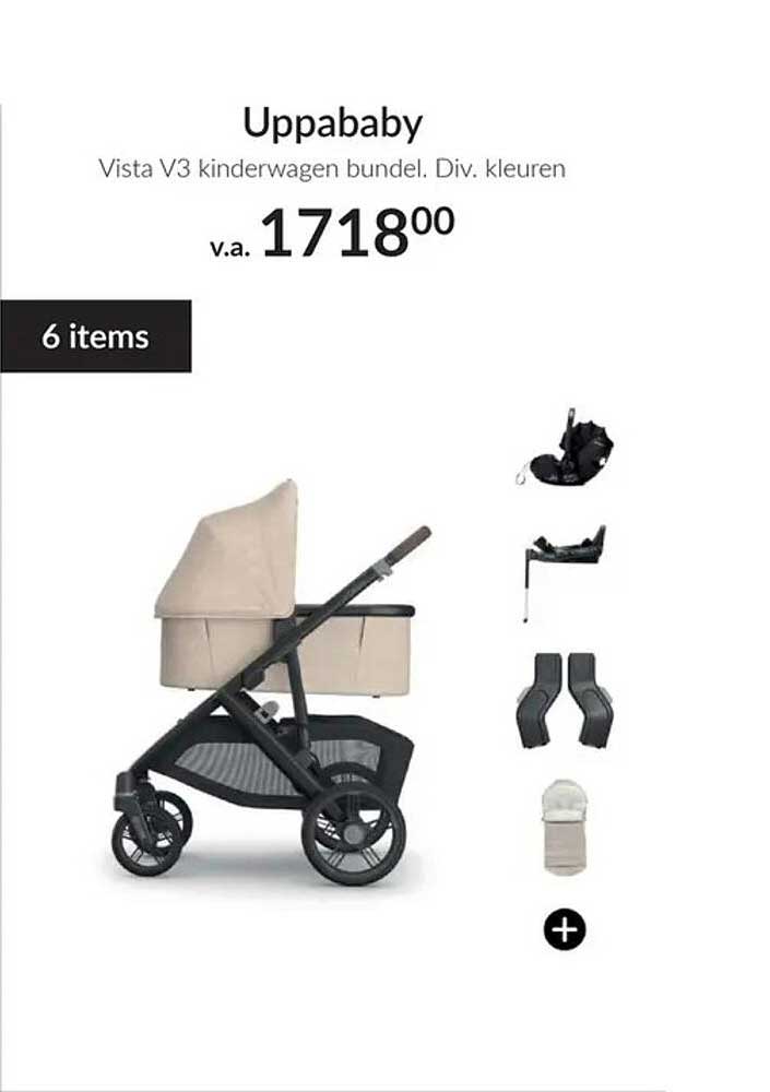 Uppababy Vista V3 kinderwagen bundel. Div. kleuren