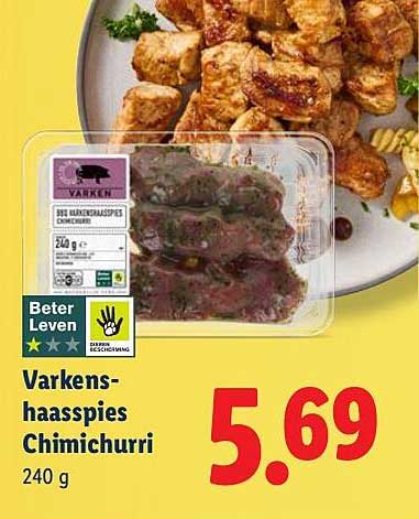 Varkenshaasspies Chimichurri