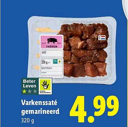Varkenssaté gemarineerd 320 g