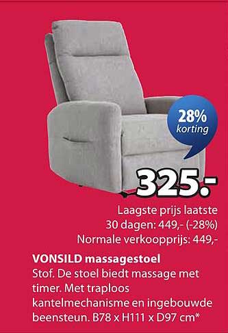 VONSLID massage stoel