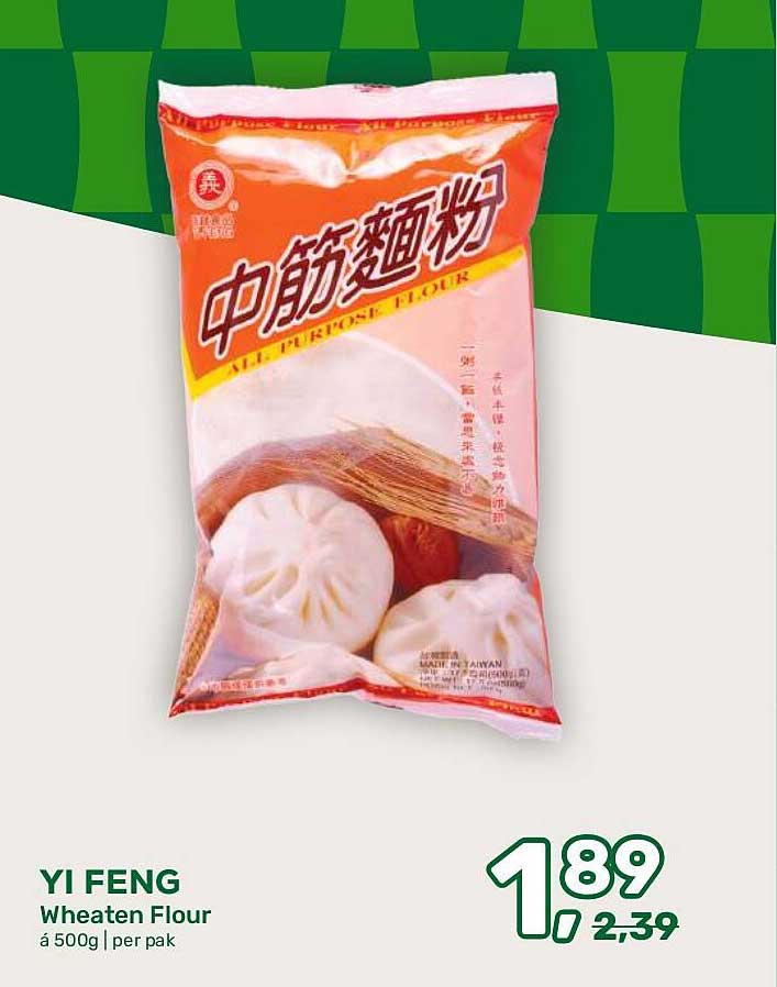 YI FENG Wheaten Flour á 500g | per pak