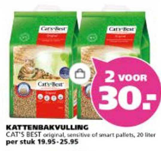 KATTENBAKVULLING CAT'S BEST original, sensitive of smart pallets, 20 liter