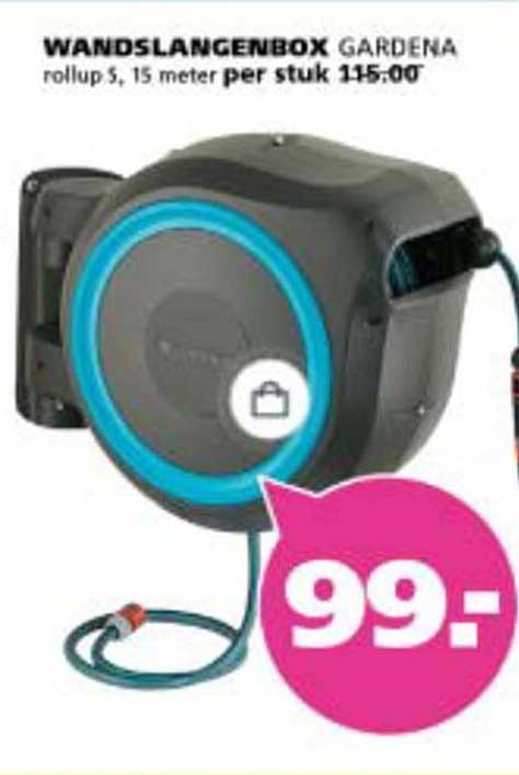 Wandslangenbox Gardena rollup S, 15 meter
