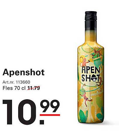 Apenshot Fles 70 cl