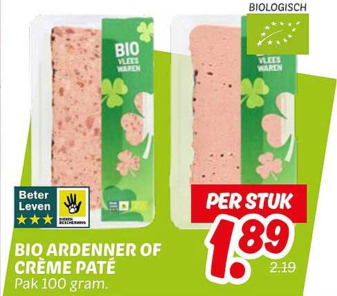 BIO ARDENNER OF CRÈME PATÉ