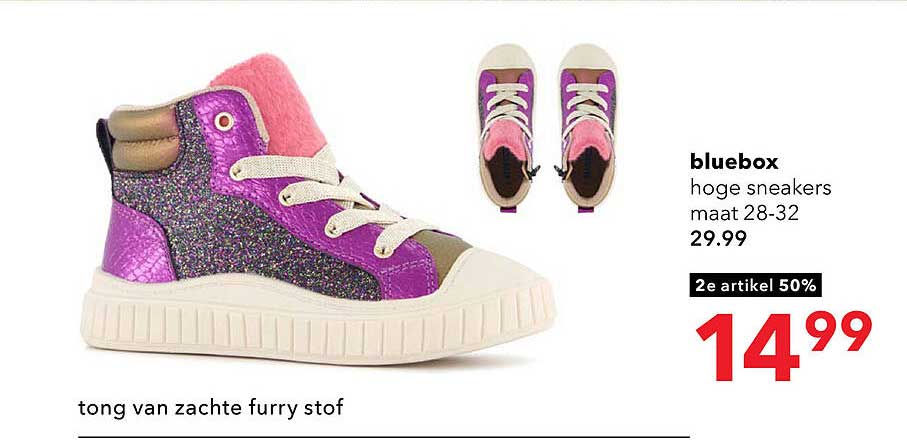 bluebox hoge sneakers maat 28-32