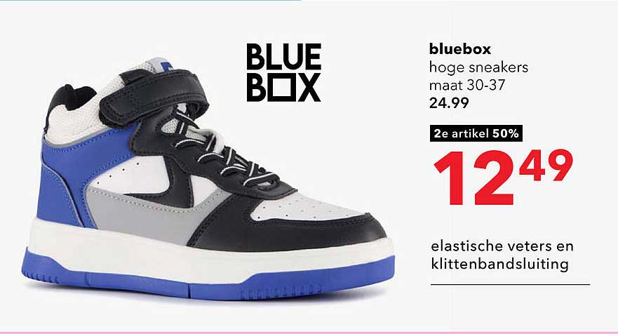 bluebox hoge sneakers maat 30-37