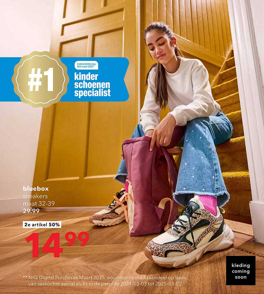 bluebox sneakers maat 32-39